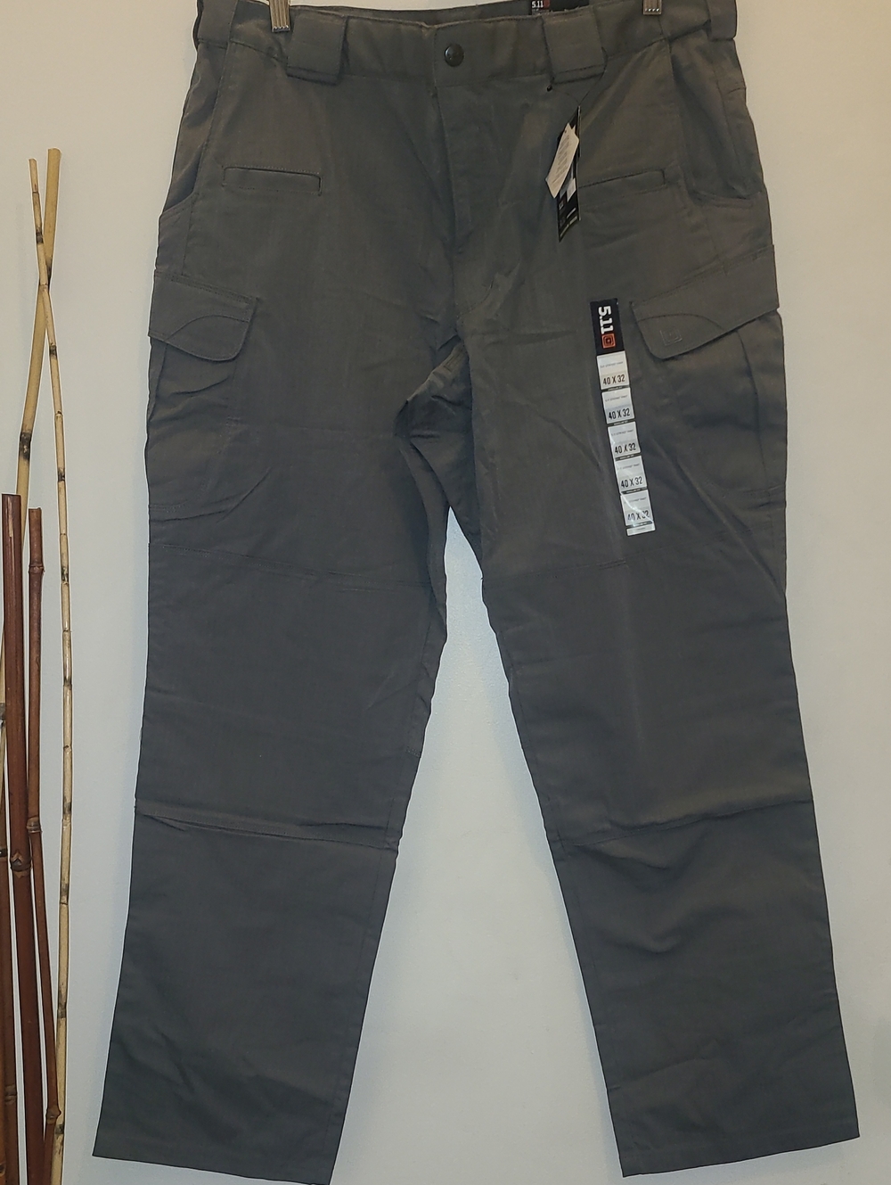 5.11 Tactical Stryke Men's Gray Cargo Pants - Utility Pocket Work Trousers
